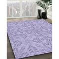 thumbnail image 3 of Ahgly Company Machine Washable Indoor Round Transitional Purple Area Rugs, 6' Round, 3 of 7