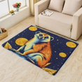 thumbnail image 2 of Animal Rugs for Living Room Bedroom - Meerkat Rug 4x6 - Starry Sky Carpet for Home Decor - Washable Non Slip Patterned Indoor Large Area Rug - Soft & Low Pile (ZJ&217), 2 of 7
