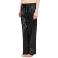 thumbnail image 2 of Leisureland Women's Stretch Satin Pajama Pants, 2 of 3