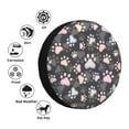 thumbnail image 4 of Pofeuu Colorful Paws Of Dog Print Spare Tire Wheel Cover for Car Truck SUV Camper Universal Fit Spare Tire Cover RV Spare Tire Covers-15 inch, 4 of 6
