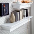thumbnail image 2 of NovaSolo Halifax Extra Long Floating Wall Shelf in Pure White, 2 of 8