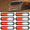 White; Red, variant on Nilight 8-Pack Ultra Slim LED Strobe Lights with 12 LEDs, Red & White Flashing Warning Beacons, 12V/24V Surface Mount, Sync Feature for Cars, Trucks, SUVs & Off-Road Vehicles