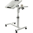 thumbnail image 2 of Ourlova Table de Chevet Mobile avec Roues 23,6-37,4 Po Hauteur Réglable Table de Chevet avec Plateau Roulant Table Médicale de Chevet avec Surface Inclinable de 0 à 90 Degrés pour la Maison, 2 of 8