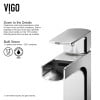 thumbnail image 3 of VIGO Ileana Single Handle Single-Hole Bathroom Faucet in Chrome, 3 of 8