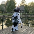 thumbnail image 5 of Inflatable Cow Costume  Cosplay Party Holiday Halloween Parade Carnival Suit Jumpsuit Fun Party Fancy Dress,Adults 4'11"-6'3",Cow, 5 of 7