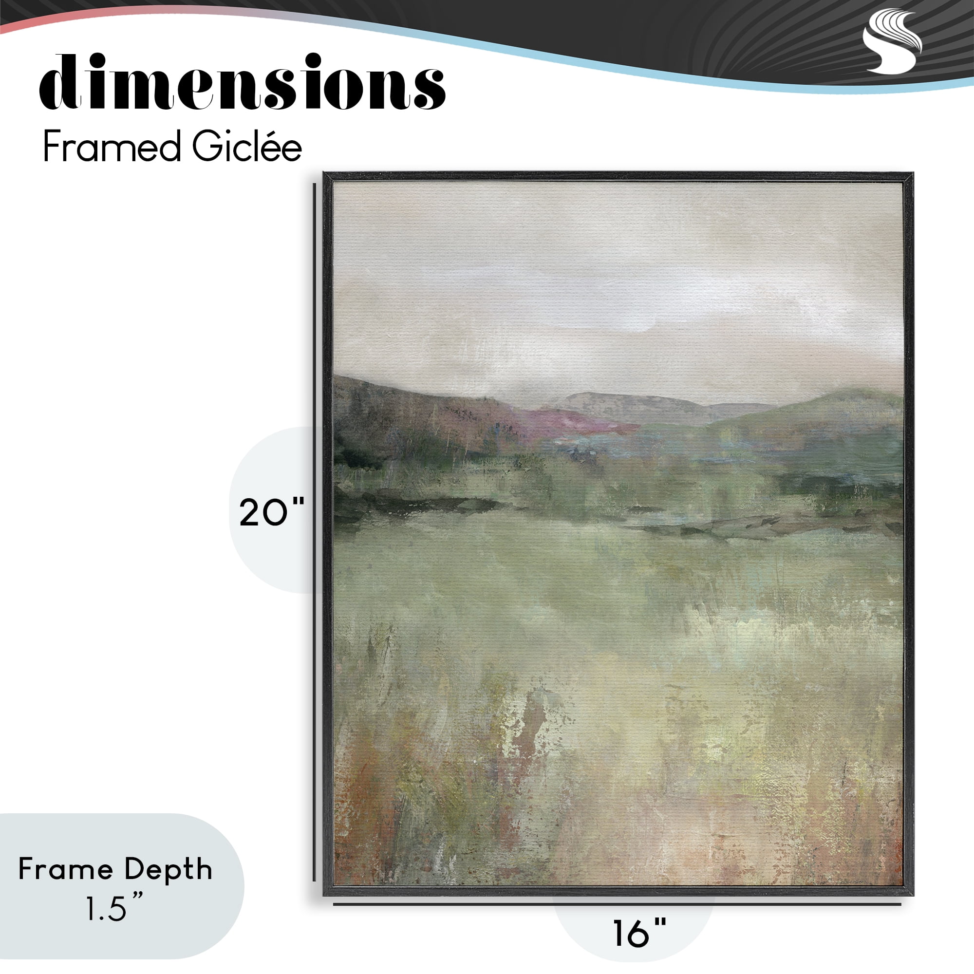 Stupell Industries Glimpse Of Spring Black Framed Giclee Art, design by Carol Robinson