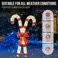 thumbnail image 5 of Yescom Christmas Pre-lit LED Candy Cane Lights Red Bowknot with Metal Frame for Outdoor Indoor Yard Garden Porch Holiday Displays, 5 of 9