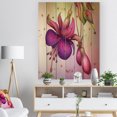 thumbnail image 3 of Design Art - Fleurs Fuchsia avec Feuilles Vertes, 3 of 5