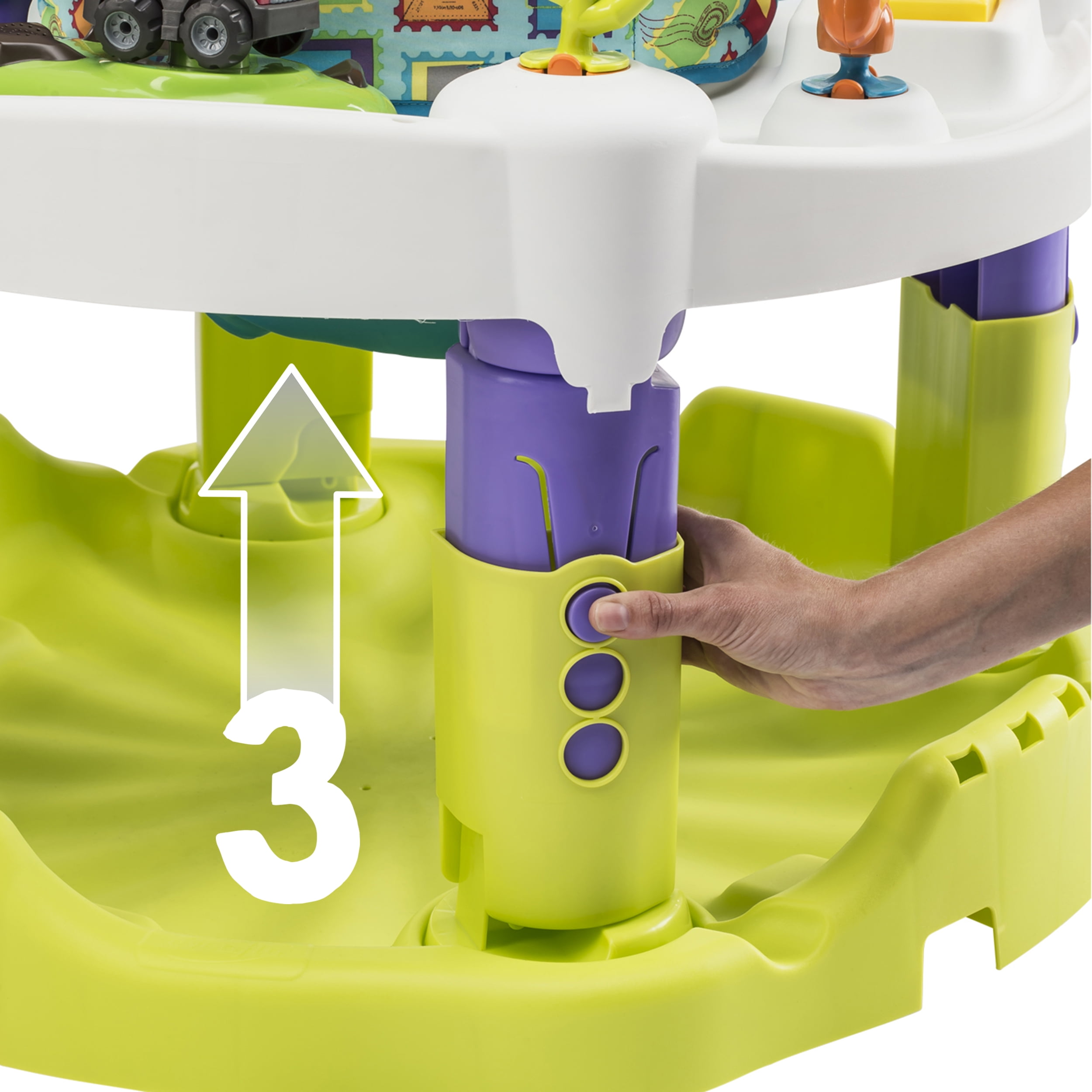 ExerSaucer World Explorer Triple Fun Bouncy Center for Baby Toddler Play Jumper with Spin Walmart