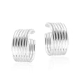 thumbnail image 2 of AeraVida Modern Chic Tribal Art Handcrafted Six Rings Sterling Silver No Piercing Ear Cuff Earrings Unique Boho Inspired Fashion Unisex Jewelry Gifts, 2 of 5