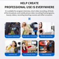 thumbnail image 5 of Mini Microphone Cardioid Condenser Mic with Shock Mount Windscreen 3.5mm TRS Plug for DSLR Camera Vlog Live Streaming Video Recording, 5 of 5