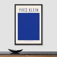thumbnail image 3 of PixonSign Framed Canvas Print Wall Art Yves Klein Blue Monochrome Block Abstract Shapes Illustrations Fine Art Contemporary Relax/Calm Colorful for Living Room, Bedroom, Office - 16"x24" Black, 3 of 5
