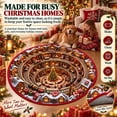thumbnail image 3 of CZBZ Christmas Rug, 3D Optical Illusion Round Christmas Area Rug, 32" Washable Circle Indoor Xmas Carpet with Non-slip Silicone for Living Room, Entryway, Bedroom & Foyer, 3 of 9