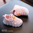 thumbnail image 4 of Zapatillas De Deporte De Dibujos Animados Para Niños, Resistentes Al Desgaste, Color Rosa, Fáciles De Poner Y Quitar, Zapatos Para Niños Con Luz LED, Cómodos Para El Uso Diario, 4 of 7