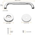 thumbnail image 2 of Barra de agarre para ducha con agarre antideslizante Mango para bañera de acero inoxidable 2PCS, para baño, bañera, ducha, para niños embarazadas ancianos discapacitados brillar Electrónica, 2 of 5