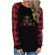 thumbnail image 4 of Pntutb, camiseta de manga larga suelta con cuello redondo y estampado informal a la moda de verano para mujer, blusa, Jersey Pntutb Pntutb-1846, 4 of 8