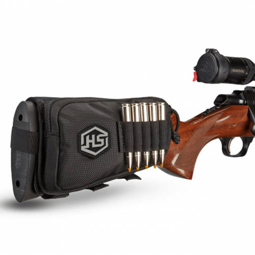Tactical Hunting Shotgun Rifle Shell Butt Stock Ammo Holder Pouch w/Cheek Pad 