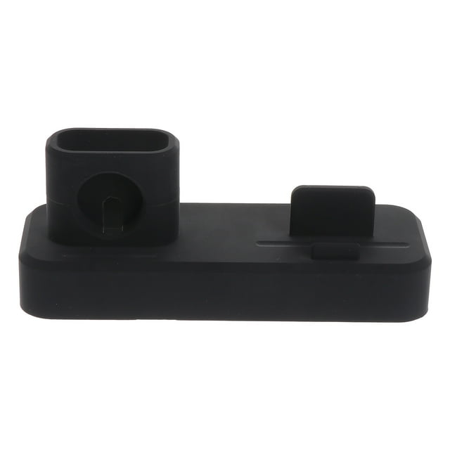 MasteelfCA Mobile Phone Watch Headset Multi-function Charging Stand Base Silicone Charging Stand(Black)