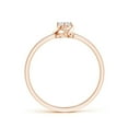 thumbnail image 2 of ANGARA Natural 0.15 Ct. Diamond Solitaire Ring in 14K Rose Gold for Women (Ring Size: 4.5), 2 of 8