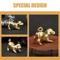 thumbnail image 5 of MLINS Golden Brass Dog Shape Charm for Decoration Lightweight DIY Keychain Pendant Accessories 2pcs, 5 of 8