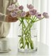 thumbnail image 3 of Jarrones de vidrio misognare, centros de mesa transparentes con flores de 9 pulgadas, paquete de 2, 3 of 4