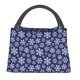 thumbnail image 1 of Balery Snowflakes On Dark Blue Bolsa de Aislamiento Portátil – Bolsa de Almuerzo con Forro de Aluminio Mejorado, Funda Impermeable y Fácil de Limpiar para Picnic y Caja de Almuerzo, 1 of 6