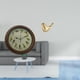 thumbnail image 2 of Elegante reloj de pared con pájaro cantor y figura de pájaro dorado. Estatua moderna de animal para comedor, oficina, sala de estar o decoración de in, 2 of 7