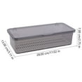 thumbnail image 2 of unbranded Caja Almacenamiento Plástico Para Con Organizador De Utensilios De Cocina Con Drenaje, 2 of 8