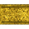 thumbnail image 1 of Ahgly Company Machine Washable Indoor Rectangle Abstract Yellow Modern Area Rugs, 2' x 5', 1 of 4