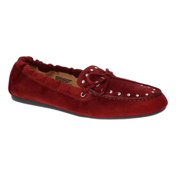 Time and Tru Women's Studded Faux Suede Moccasin Loafers