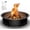 30 IN, variant on Outdoor Fire Pit Ring Insert,36 Inch Inner|42 Inch Outer Diameter, Heavy Duty Metal Round Fire Ring for Outside , Black
