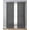 Black, variant on Retro Green Sheer Curtains 39 Inch Length 2 Panels Set for Living Room/Bedroom, Vintage Rustic Plants Trees Lines Pattern Kitchen Curtains Grommet Semi-Sheer Curtains Window Treatments 27.5"x39"x2