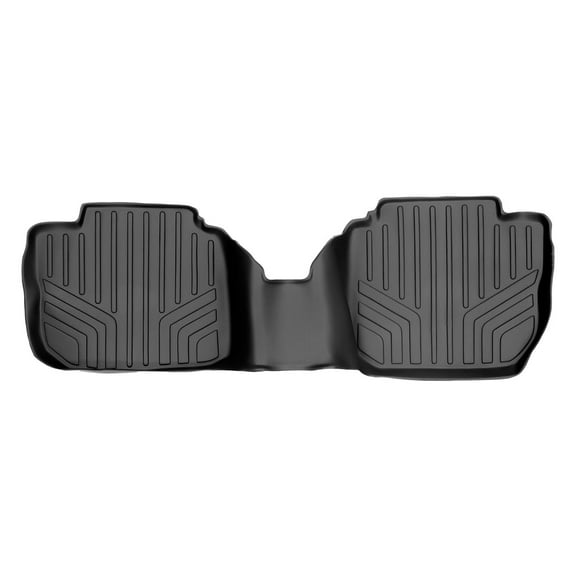 SMARTLINER Custom Fit Floor Mats 2nd Row Liner Black Compatible With 2010-2014 Subaru Outback/Legacy