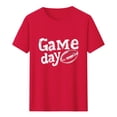 thumbnail image 5 of Gamivast Running Shirts for Men Game Day Distressed Football Graphic Crew Neck Short Sleeve T Shirts Gym Shirts Soft Breathable Material Workout Outfits, 5 of 5