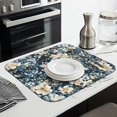 thumbnail image 4 of Microfibre Drying Mat for Kitchen Pioneer Dish Drying Drainer Mat Absorbent Colorful Floral Drying Mat Washing Up for Glass, Plate & Cup 16inch X 18inch, 4 of 7