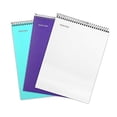 thumbnail image 1 of Cuadernos espirales duraderos de Mintra Office - (teal, purple, blanco, rayado) - paquete de 3 - Tapa fuerte, zurdos, 100 hojas, cubierta resistente, escuela, oficina, negocio, profesional, 1 of 3