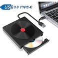 thumbnail image 1 of Vett External Dvd Drive, Portable Usb 3.0 And Type C Burner Cd/vcd/dvd/cd-rom Card Reader Usb Dvd Drive For Windows And Mac Ios Desktop Computer, 1 of 5