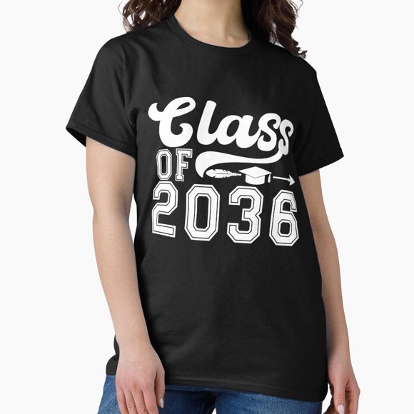 Promotion de 2036 Grandis avec Moi T-Shirt Unisexe Design pour la Première Journée d'École et de Remise des Diplômes U00096, jusqu'à la Taille 5TG