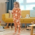 thumbnail image 5 of Orange Owl Branch Cotton Pajamas 2 Piece Set Sleepwear Soft and Comfortable Homewear Nightwear, 5 of 7
