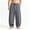 Gray, variant on Men's Cotton Linen Drawstring Harem Pants Plus Size Casual Elastic Waist Lightweight Trouser Hippie Summer Beach Pants
