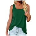 Gglogagt Womens Tank Tops Summer Loose Sleeveless Tops Ribbed Trim
