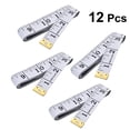 thumbnail image 2 of 12pcs Sewing Ruler with Feet Inch Measure Tape for Weight Loss Medical Body Measurement Sewing Tailor Craft (White), 2 of 9