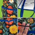 thumbnail image 5 of Garden Tool Bag,Pioneer Flower Floral Print Pattern Garden Tool Organizer,Garden Gifts,Waterproof Multi-Pocket Garden Tool Storage 11.8x5.5x11.4 Inch(Tools NOT Included), 5 of 6