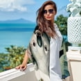 thumbnail image 6 of Koala Elegant Chiffon Silk Scarf for Women - Lightweight Breathable Wrap Shawl 70.86"x28.7, 6 of 6