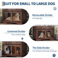 thumbnail image 2 of 47" Dog Furniture Crate, Large Furniture Style Dog Crate w/ 2 Storage Draws & Removable Divider for Large/Medium/Small Dogs, 2 of 10