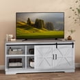 thumbnail image 2 of Uforic Farmhouse TV Stand for 65-Inch TV, Entertainment Center with Sliding Barn Door,Media Console for Living Room,Grey Wash, 2 of 10
