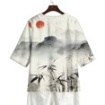 thumbnail image 4 of Xuyuer Solid Button Shirt Blouse - Women's Fashion Loose Female Neck T-Shirt Style Top for Smart Casual Office Wear, Weekend Brunch Outings & Effortless Minimalist Everyday Style, 4 of 7