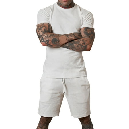 

ketyyh-chn99 White Ceil Blue Scrubs For Men Set Men s Tracksuit 2 Piece Fall Winter Casual Jogger Sport Gym Pockets Sweatsuit Cozy Long Sleeve Hoodies and Sweatpant Set