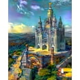 thumbnail image 2 of Gavidia, Pedro 12x14 White Modern Wood Framed Museum Art Print Titled - Barcelona Spain Tibidabo Church, 2 of 4