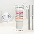 thumbnail image 2 of 40 oz Gigi Vacuum Insulated Water Bottle Travel Coffee Mug Cup Tumbler with Handle Lid and Straw, Mothers Day Gigi Gifts for Grandmother, 2 of 6